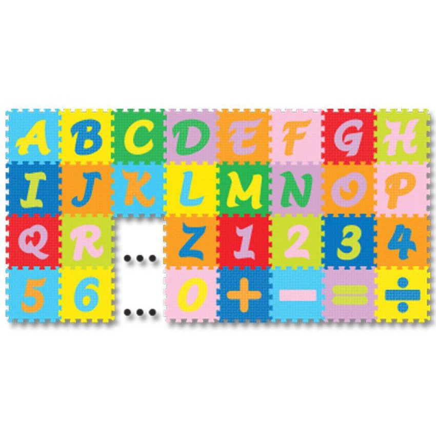 MAINAN ANAK CEWEK COWOK TERMURAH KADO P3X2 - Karpet Evamat Abjad Puzzle Mini / Angka dan s
