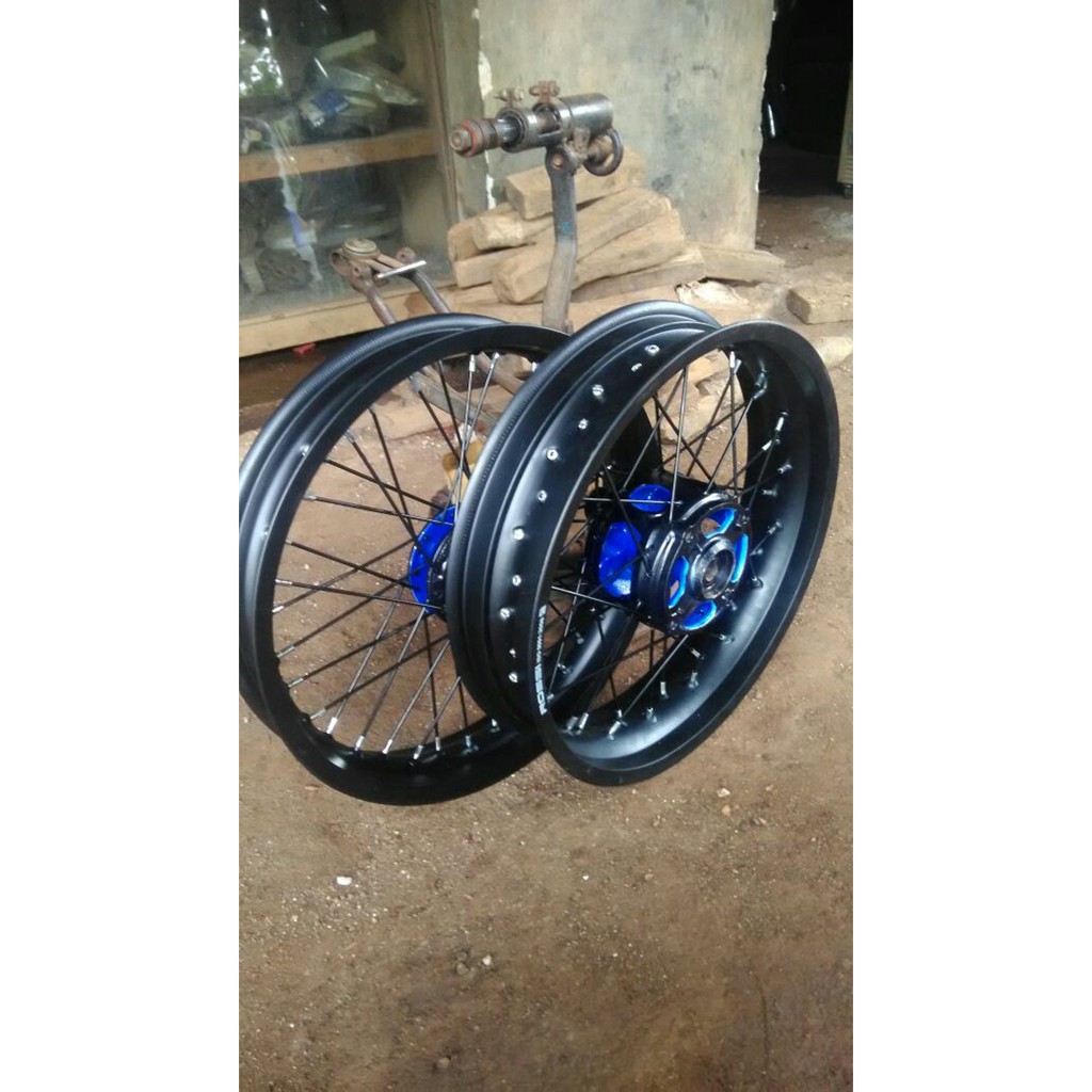 Velg Set Tiger Revo Jari Jari Velg Warna Hitam Limited Shopee