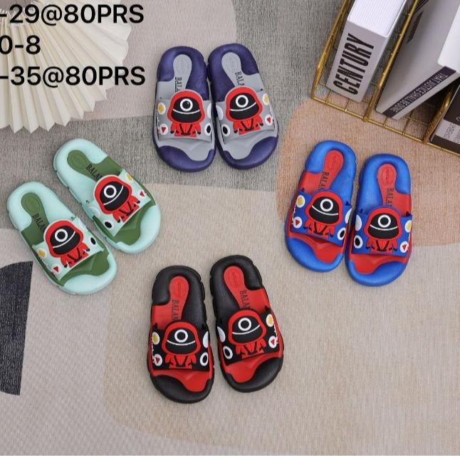 (HOT SALE) terbaru,,,Sandal Anak Squid Game Korea Jelly Import Merk Balance 520 Laki Laki Dan Peremp