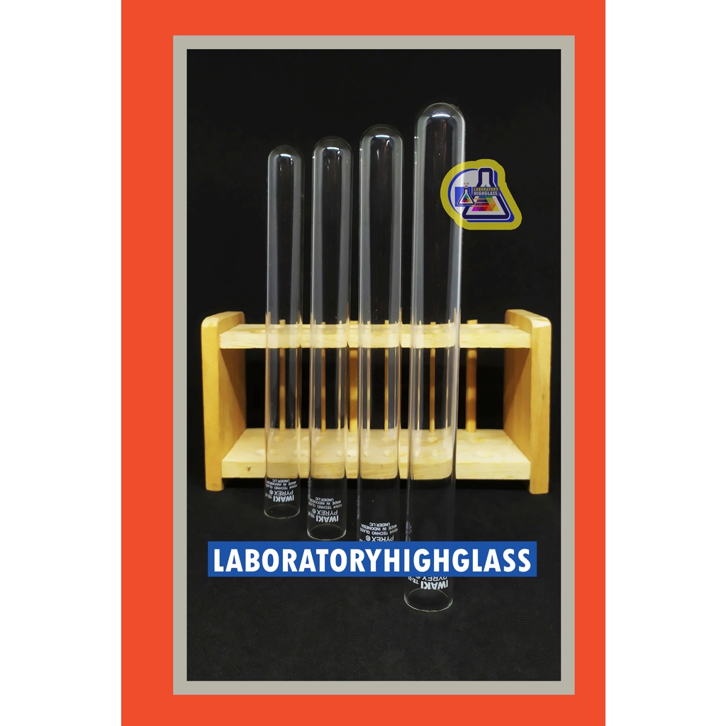 Tabung reaksi - testube 12x7,5 Iwaki pyrex