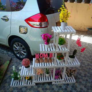  rak  bunga  kayu  rak  kaktus cat duco Shopee  Indonesia