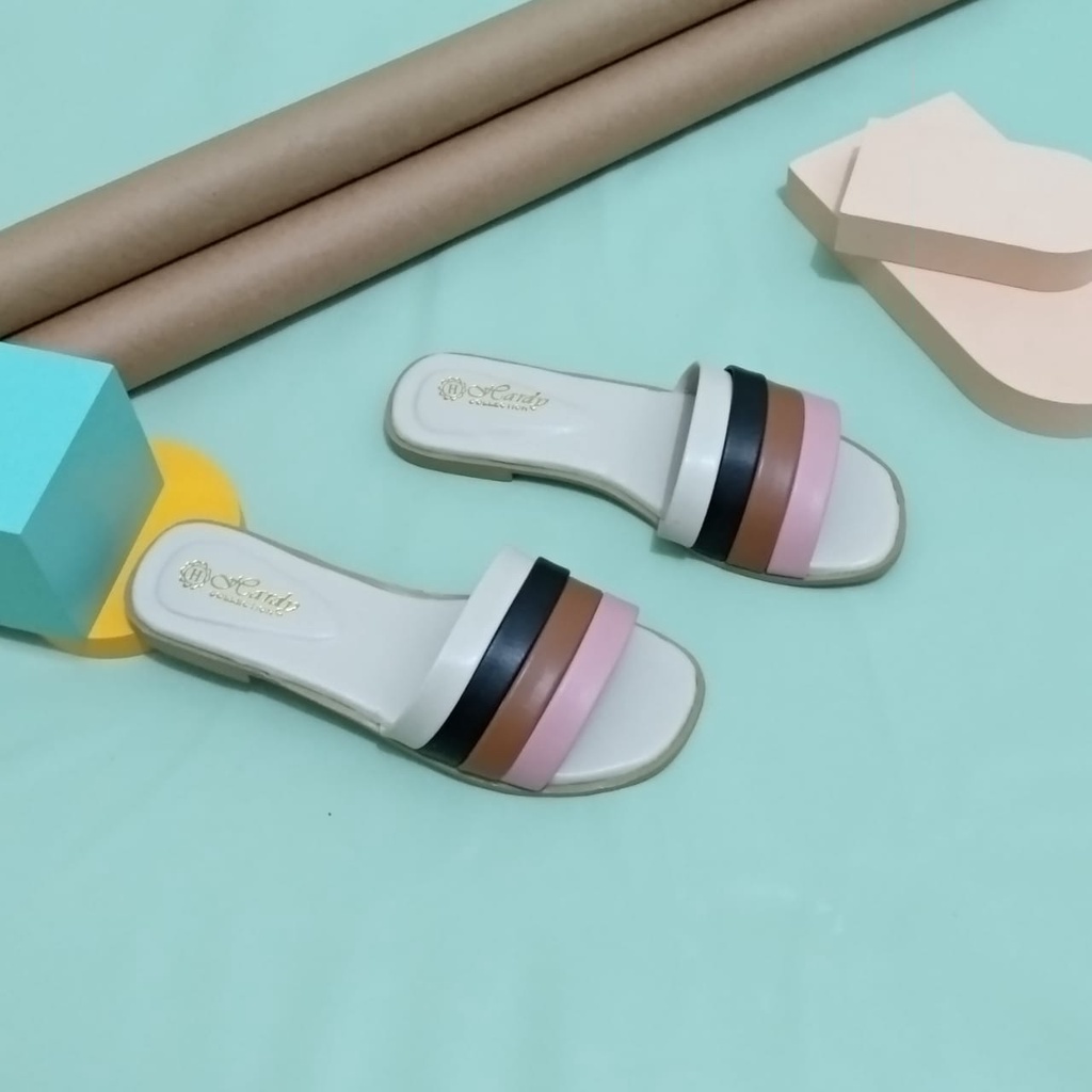 Sendal Teplek Wanita Kekinian Terbaru Cantik Sandal Flat Wanita NESANH - AYESHA