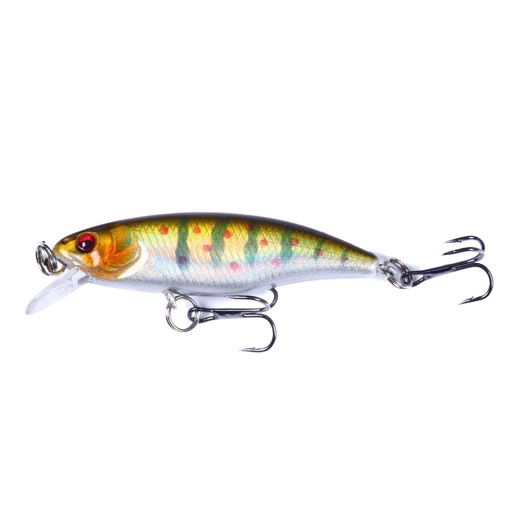 Hengjia 1pc NEw 20 color Umpan Pancing Swimbait Ikan Kecil Ukuran 6cm/4.3g Luminous Fishing Lure Sinking Crankbait Alat Pancing Tackle