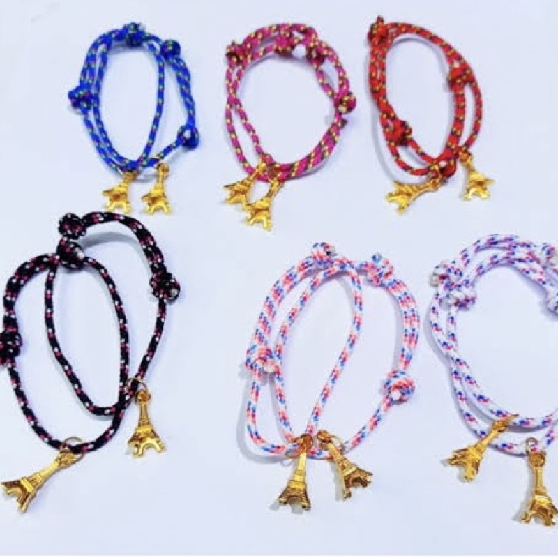 Gelang Tarik Paris Menara Eiffel 12pc Grosir Warna Dolar Dollar Kupu