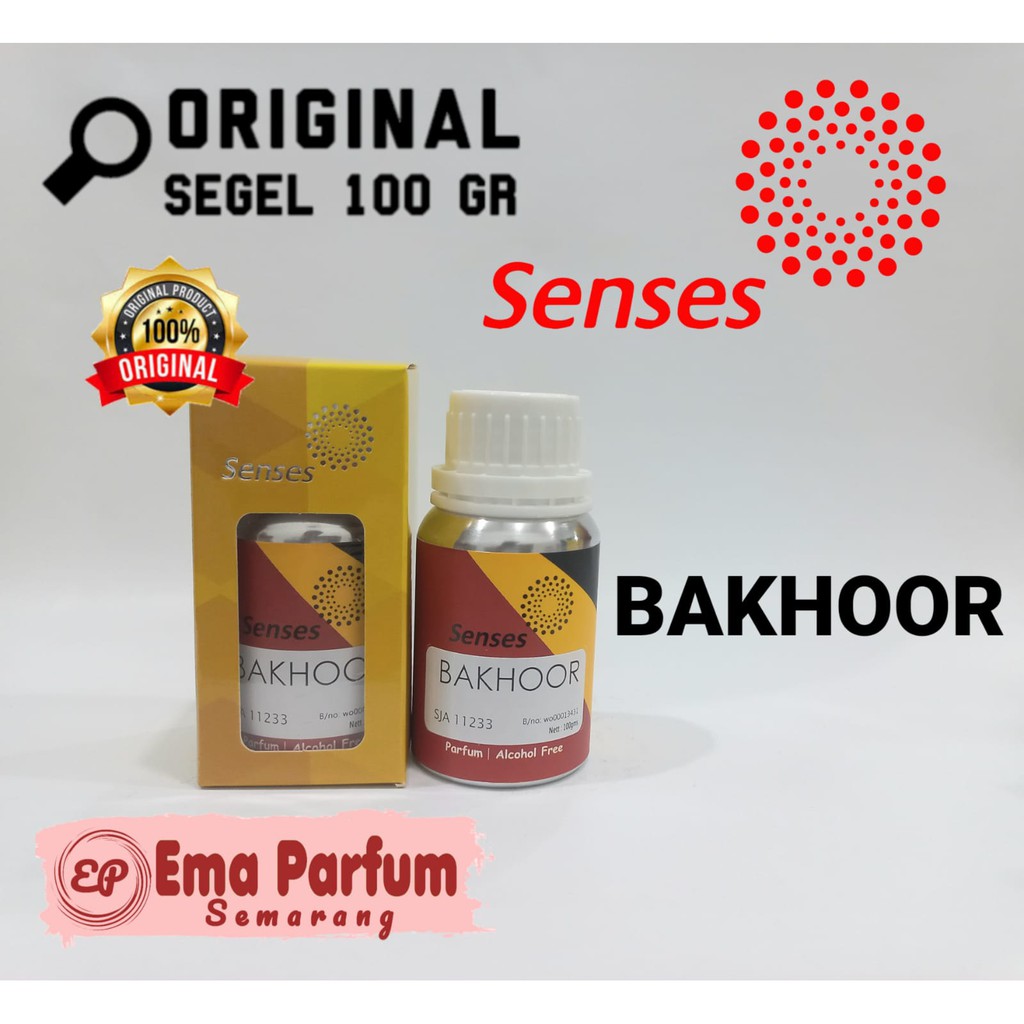 (SEGEL) BAKHOOR 100 GRAM BY SENSES. BIBIT PARFUM AROMA BAKHOR MURNI SENSES.