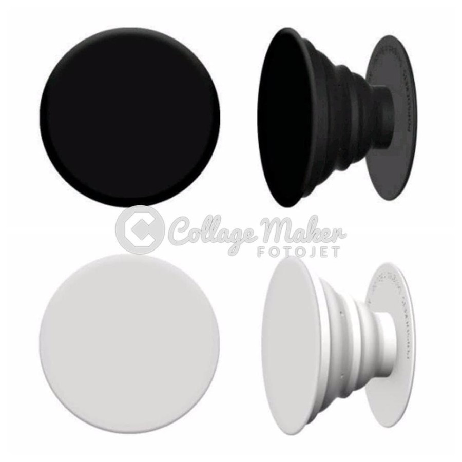 POP SOCKET POLOS HITAM DAN PUTIH