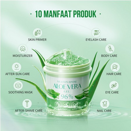 ⭐BAGUS⭐ Y.O.U MULTI PURPOSE ALOE VERA GEL 96% / YOU GEL ALOE VERA MULTIFUNGSI (60GR)