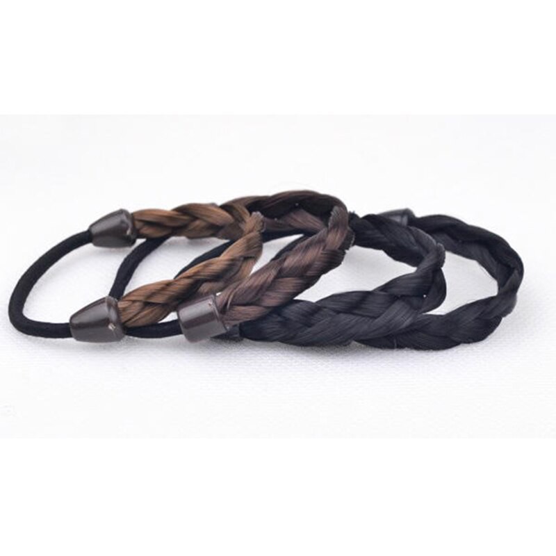 Ikat Rambut Korea dengan Rambut Sintetik Karet Rambut Wig Kuncir Kunciran Invinsible Hairbands