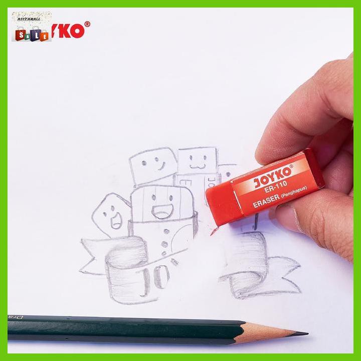 

Silutala- Eraser Penghapus Joyko Er-110 1 Box 40 Pcs -Ori.