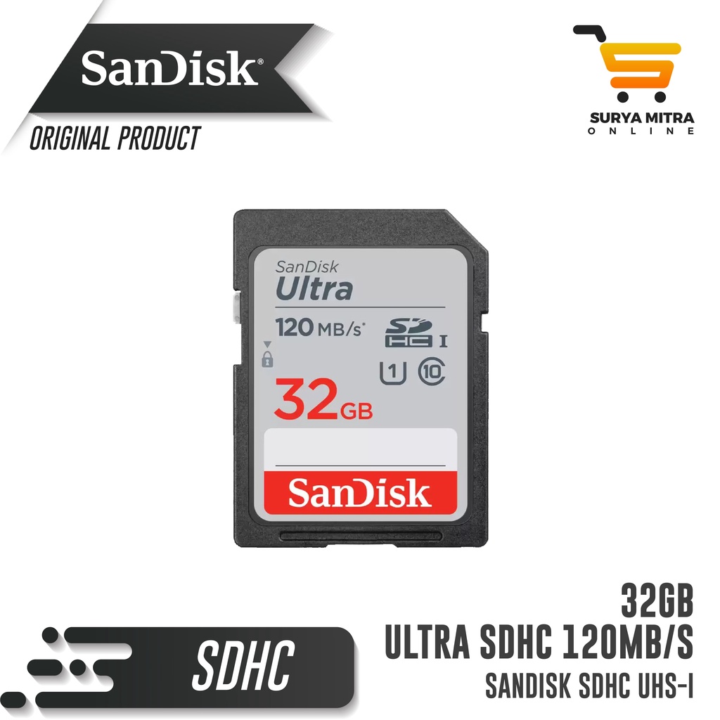 Sandisk SD CARD SDHC 32GB 120mb/s | SDHC 32GB 120MB