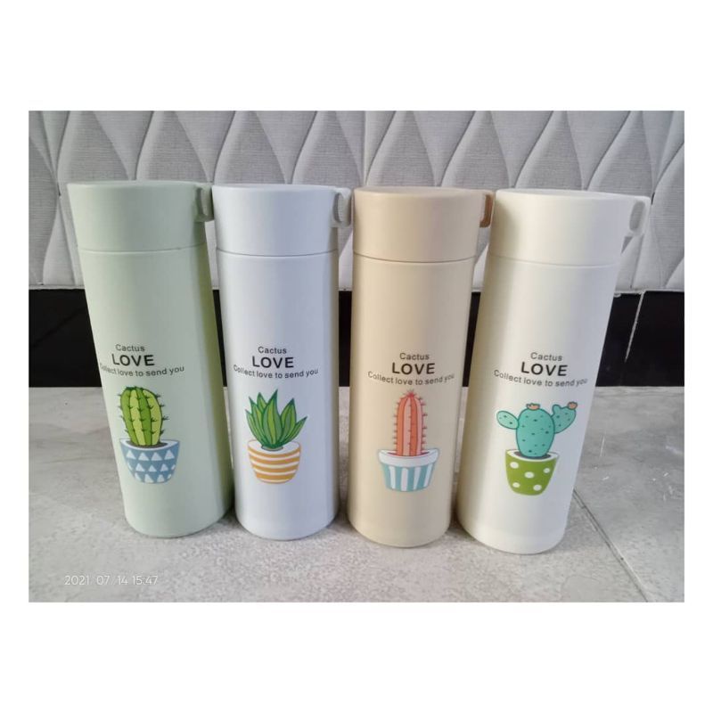 Botol Minum Kaca Kaktus | Tumbler Kaca | Tumbler Lucu