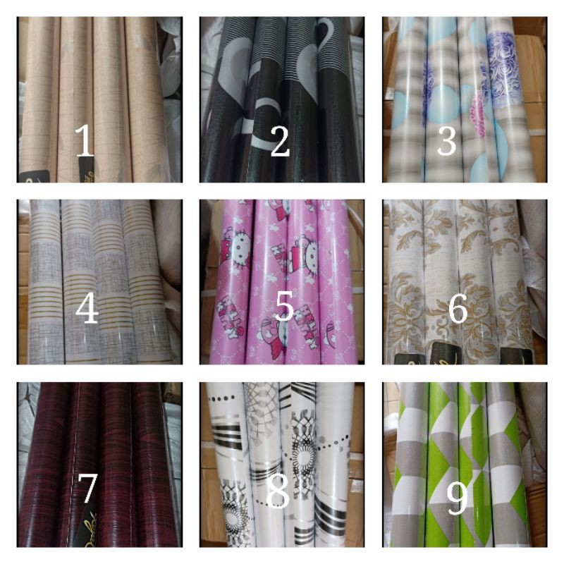 wallpaper dinding 45 cm x 10 m