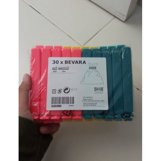 30×Bevara Klip Penutup Plastik