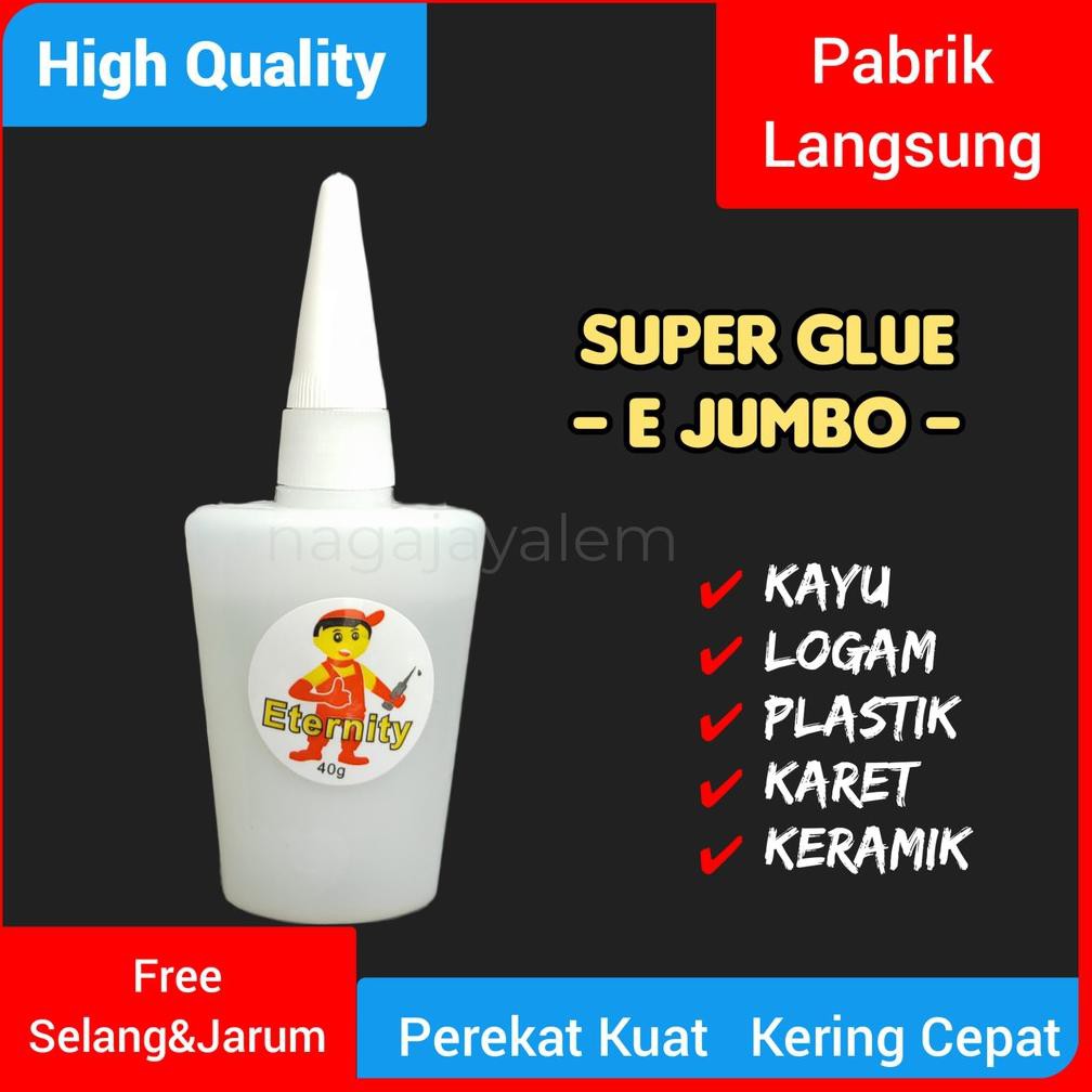 

[KODE H5402] Lem Eternity Jumbo/Lem Tetes/Lem Serbaguna/Lem Korea E/Lem Setan/Super Glue/Lem Cair