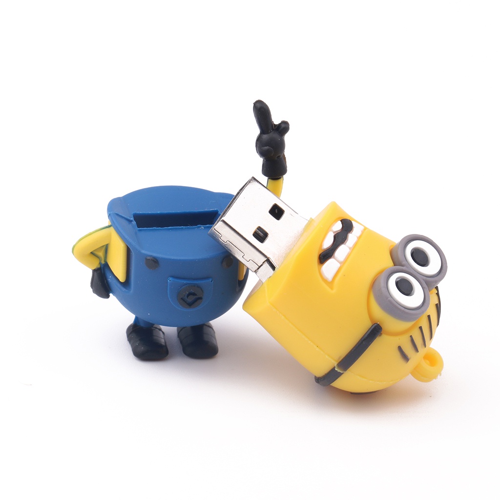 Usb Flash Drive Portable High Speed Desain Kartun Minions Kapasitas 8GB / 16GB / 32GB / 64GB / 128GB