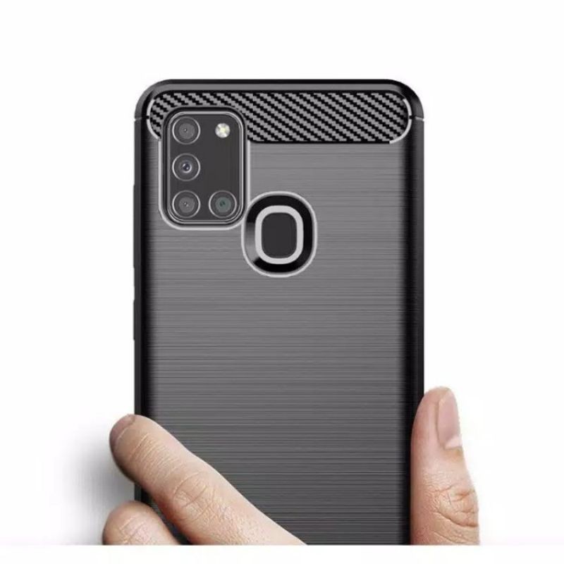 Case Samsung A21S Ipaky Fiber Carbon Ultimatte