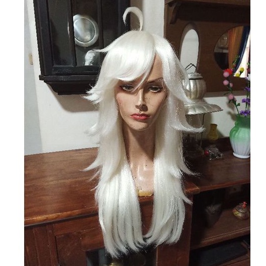 Akira Kemono Jihen wig cosplay White putih