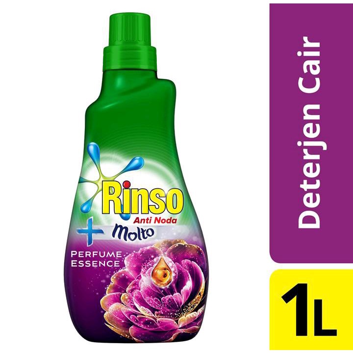 Rinso Molto Deterjen Cair Perfume Essence 1L Botol