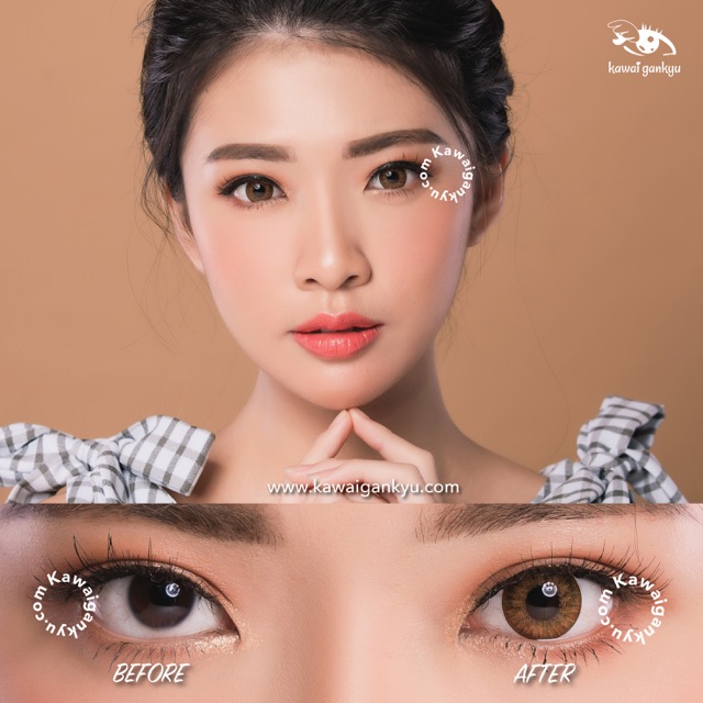 KawaiGankyu Softlens - Voxie phoenix brown (1botol)