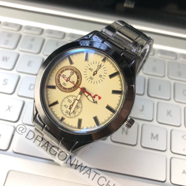 ［Ready Stock］Jam tangan rantai sport couple pria wanita ready 2warna s1075