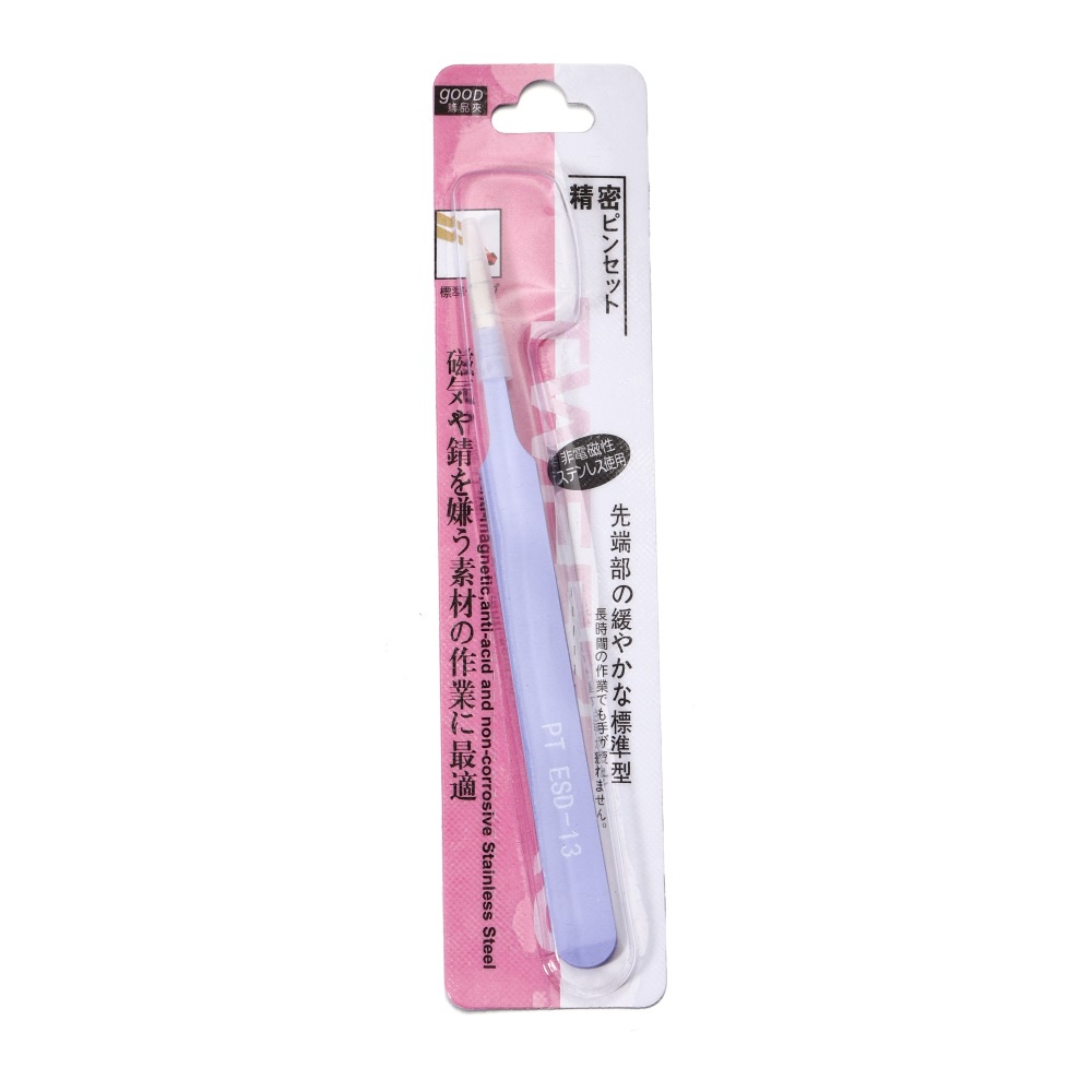 Pinset stiker warna macaron stainless steel pinset kecantikan kuku DIY