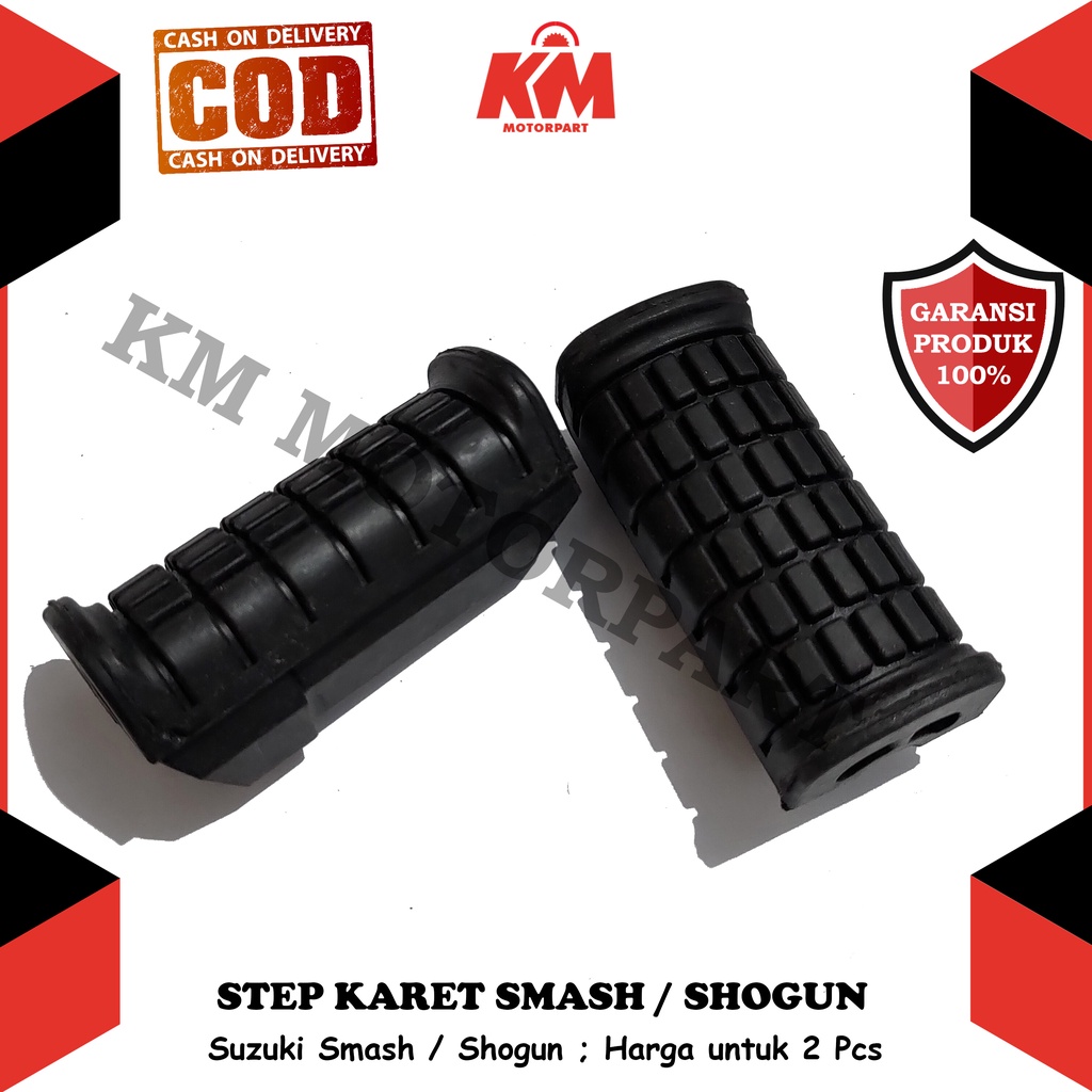 Footstep Depan Suzuki Smash Shogun Step Karet Barstep Variasi 2 Pcs