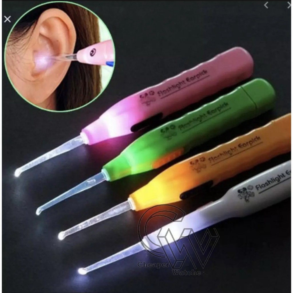 Cheaper-Pembersih Telinga Korek Kuping LED Earpick Flashlight Senter 3 in 1