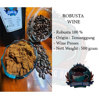 

Kembang Kopi - Robusta (Wine) 500 gram