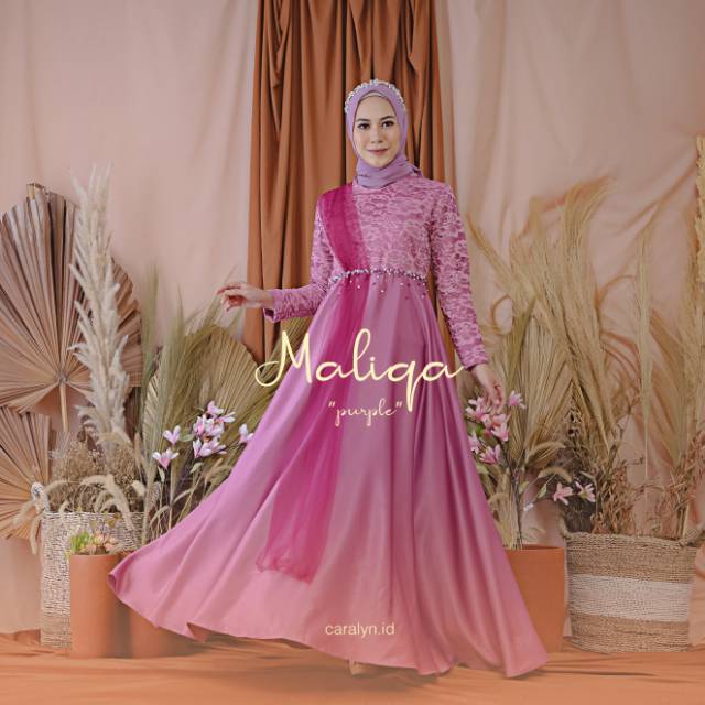 DRESS BRUKAT MURAH DRESS PESTA DRESS GAMIS KONDANGAN MALIQA