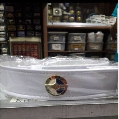 Kopel single dishub putih|Kopel PDH DISHUB putih bahan kalek|Tali Kopel dishub