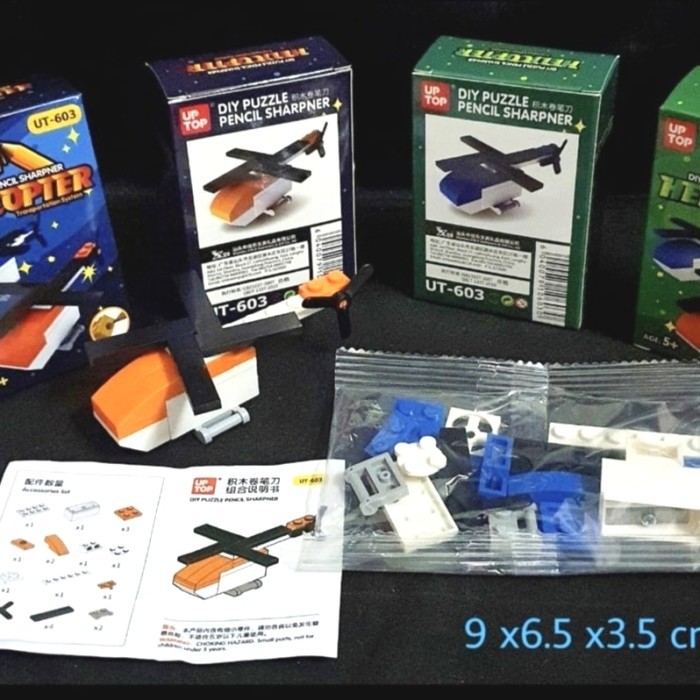 Rautan Pensil LEGO  HELICOPTER UT 603 Shopee Indonesia