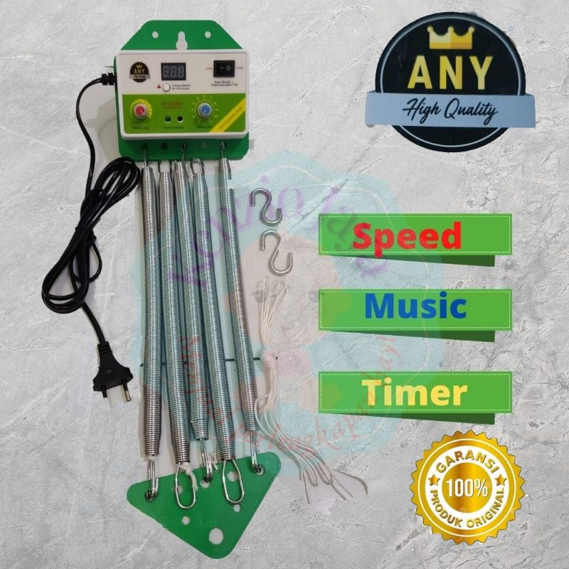 Mesin ayunan listrik musik timer 5 per