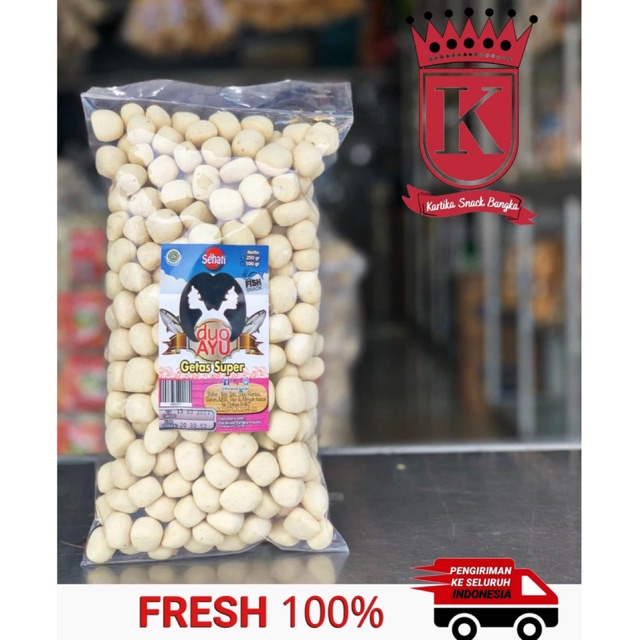 

Getas Ikan Khas Bangka Cap duo Ayu 250gr