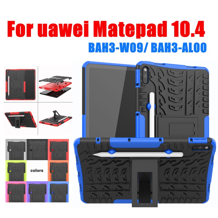 Tablet Case Untuk Huawei MatePad 10.4 2020 BAH3-W09/L09/AL00 Case Dengan Pen Holder Kickstand Heavy Duty Shockproof Cover Kids Case