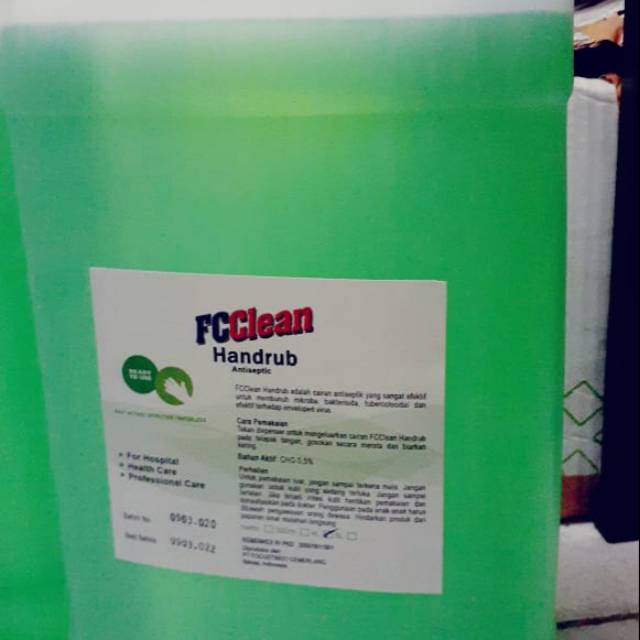 Hand Sanitizer READY-FC Clean 5 liter, edisi cuci gudang