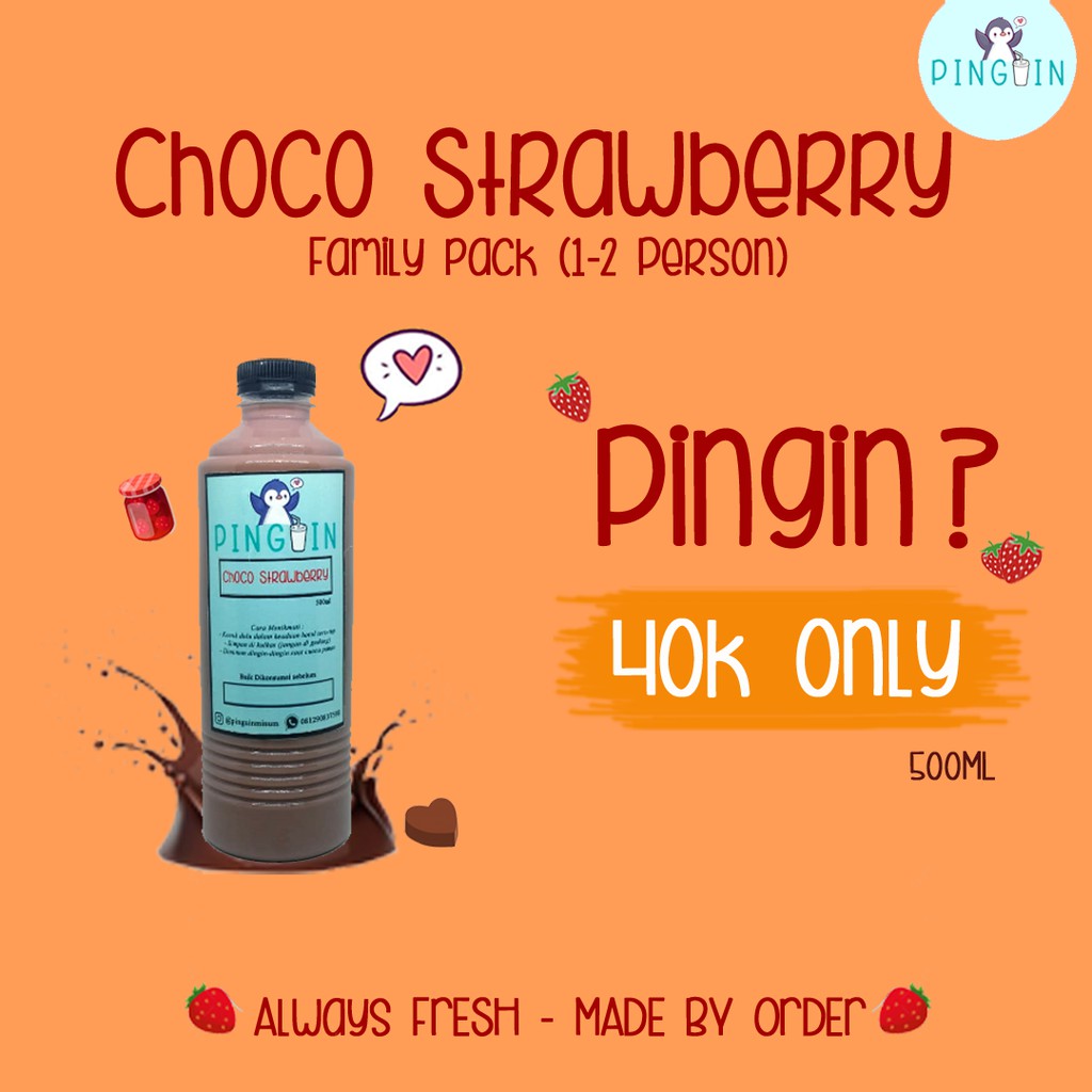 

(500mL) Minuman Coklat Strawberry Botola