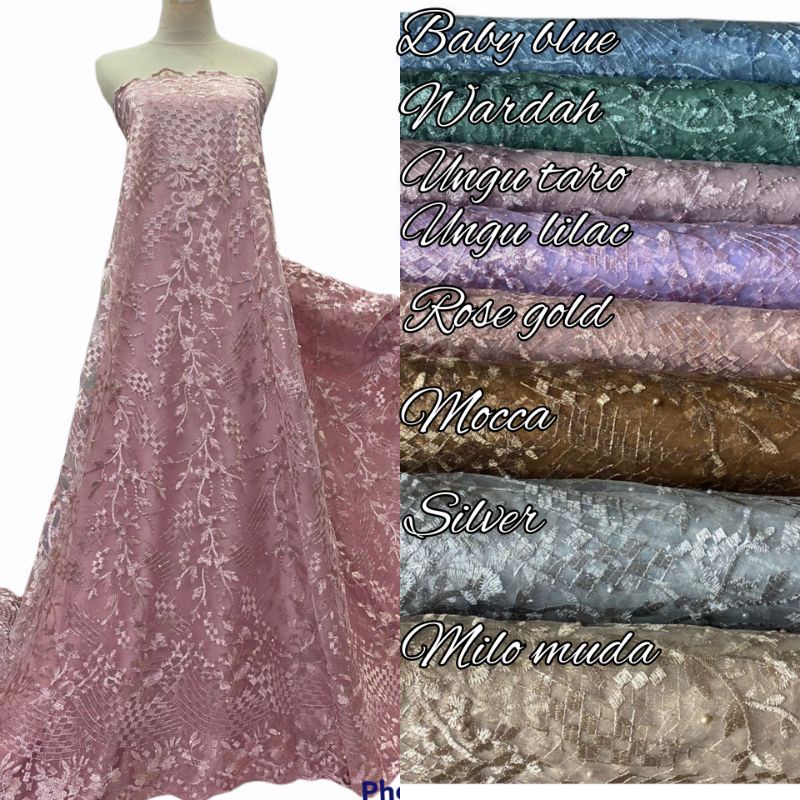 Kain tile elie saab /tile korea /bahan korea