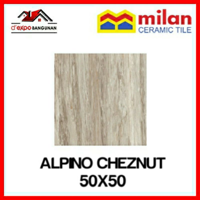 KERAMIK LANTAI MILAN ALPINO CHEZNUT 50X50 KW1