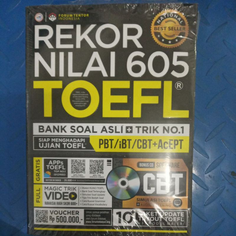BUKU REKOR NILAI 605 TOEFL