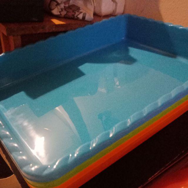 Nampan Plastik No.4 (35 X 27) Warna Cerah