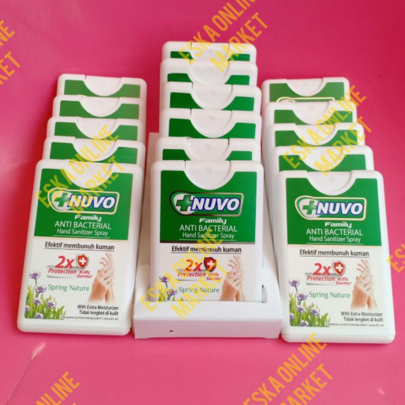 NUVO HAND SANITIZER POCKET SPRAY 18 ML
