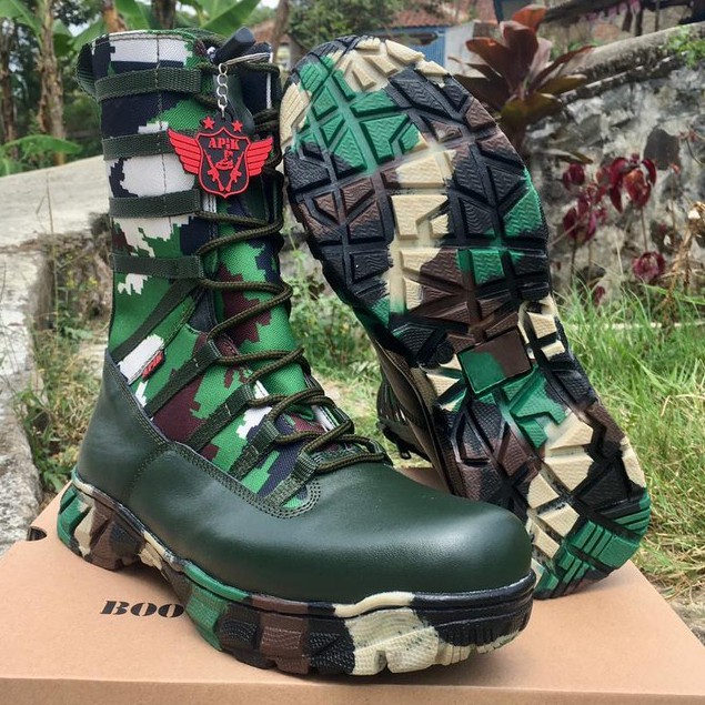 SEPATU PDL NINJA LORENG RAIDER BAHAN KULIT SAPI ASLI SEPATU PDL DINAS LAPANGAN TNI POLRI SECURITY