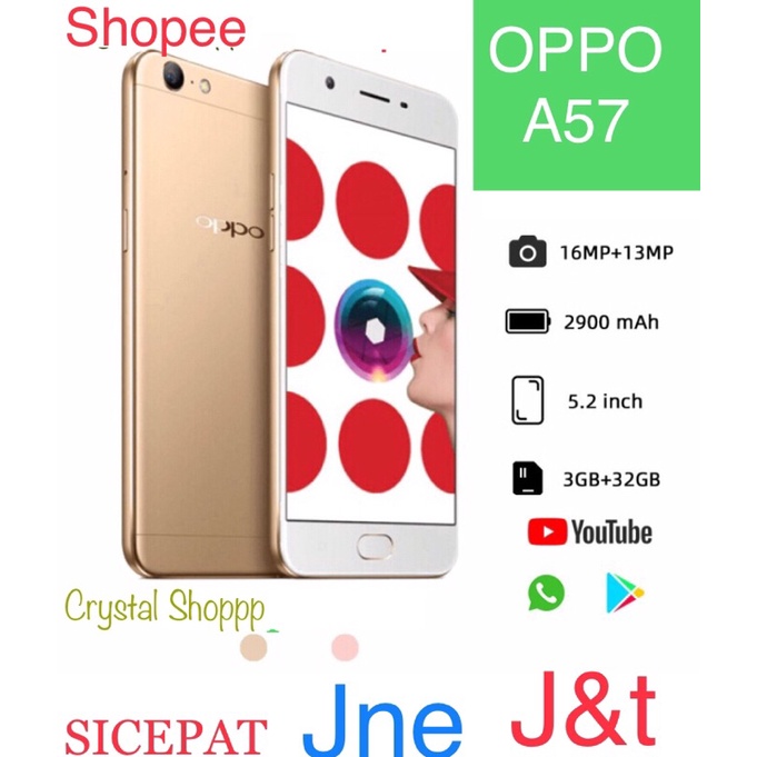 OPPO A57 ORI RAM 4/64 BARU FULSET SEGEL GARANSI 1TAHUN BERKUALITAS 100%