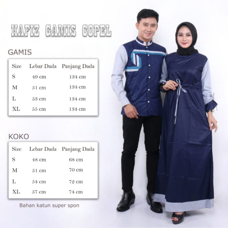 Couple Gamis Koko Fashion Muslim Motif Terbaru Lcc