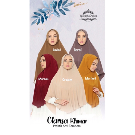 Khimar CLARISA JERSEY KOREA Valensha Queen