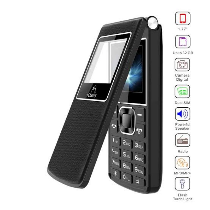 BIG SALE!! HP ICHERRY C208Q MODEL FLIP (Gratis Topi/Tshirt)