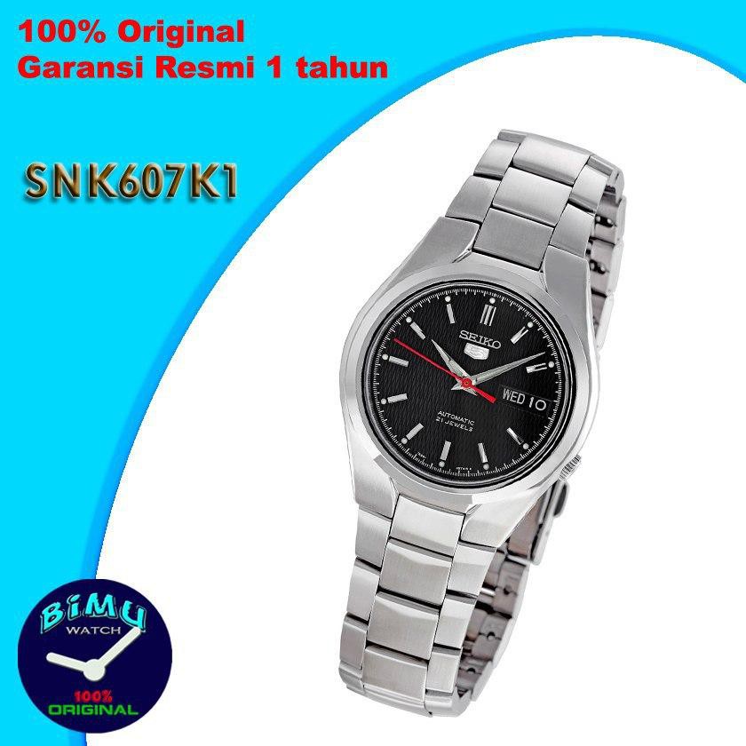 Jam Tangan Seiko 5 SNK607K1 Black Dial - Jam Tangan Pria SNK607