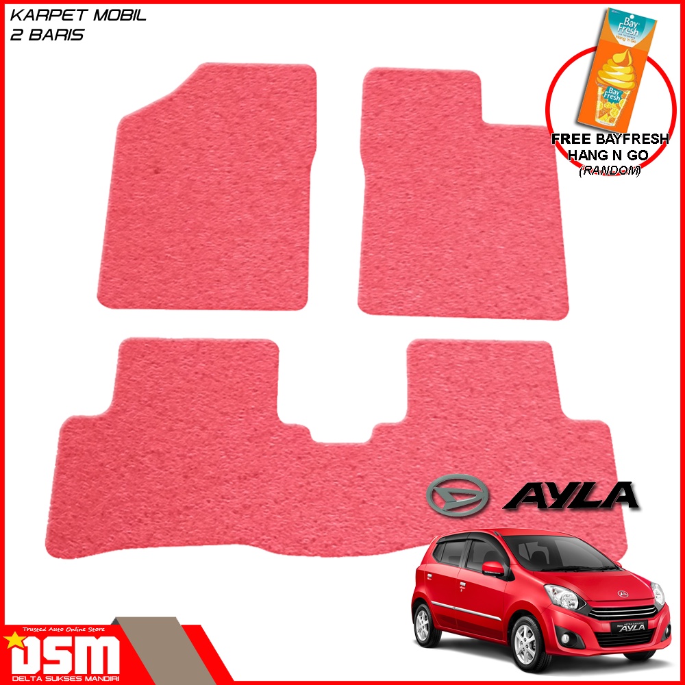 Karpet Mobil Daihatsu Ayla - 2 Baris / Karpet Mie Ayla / Aksesoris Mobil Ayla / DSM / karmob