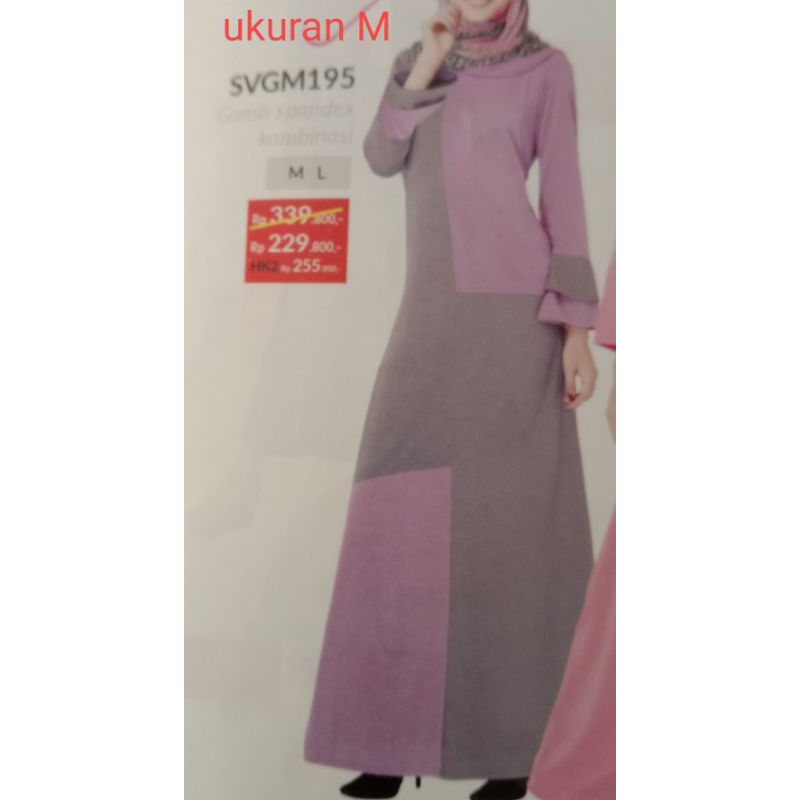 baju gamis savero ukuran M