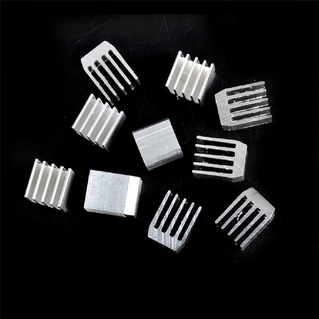 Yescool 10pcs Heatsink Radiator RAM 9x9 X 12mm Bahan Aluminum